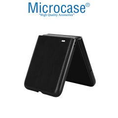 Microcase Honor Magic V Flip için Deri Desenli Plastik Koruma Kılıf - AL3156