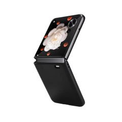 Microcase Honor Magic V Flip için Deri Desenli Plastik Koruma Kılıf - AL3156