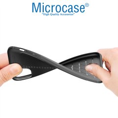 Microcase iPhone 11 Pro Leather Tpu Silikon Kılıf - Siyah + Tempered Glass Cam Koruma