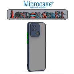 Microcase Xiaomi Redmi 10C London Serisi Darbeye Dayanıklı Kılıf - Buzlu Mavi