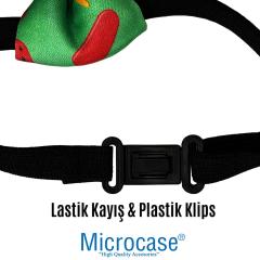 Microcase Kedi Köpek Papyon Lastik Kayışlı Plastik Klipsli Tasma - Yıldız Baskılı AL2807