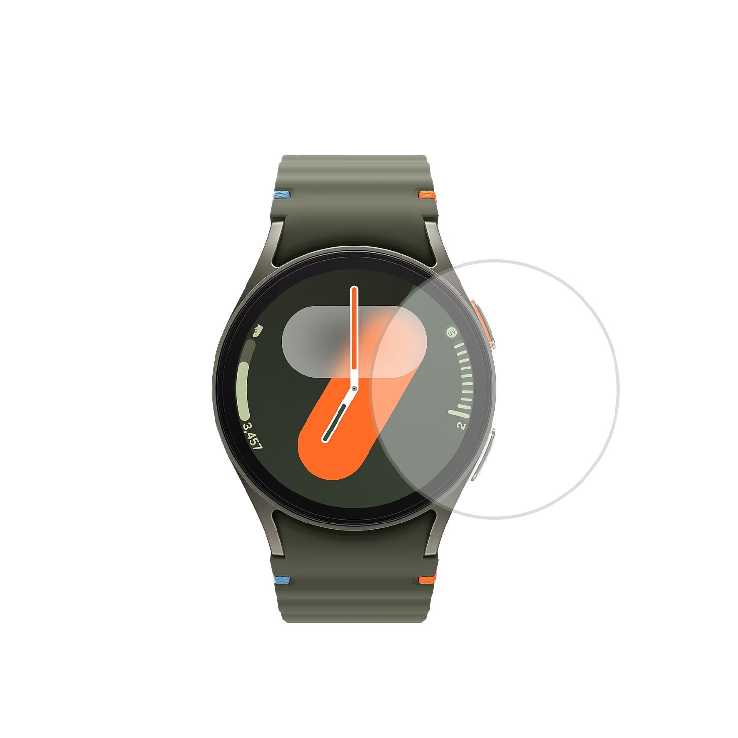 Microcase Samsung Galaxy Watch 7 40mm için TPU Ekran Koruma Filmi - Şeffaf AL3384