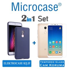 Xiaomi Redmi 5 Plus Elektrocase Serisi Silikon Kılıf + Cam Koruma