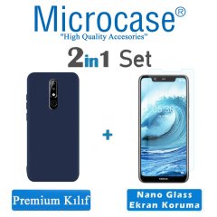 Nokia 5.1 Plus Premium Matte Silikon Kılıf + NANO (SEÇİN)