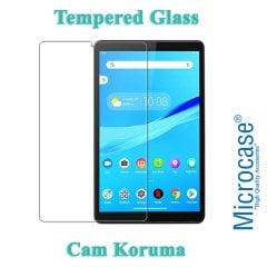 Microcase Lenovo Tab M8 TB-8505F Delüx Serisi Universal Standlı Deri Kılıf - Turkuaz + Tempered Glass Cam Koruma