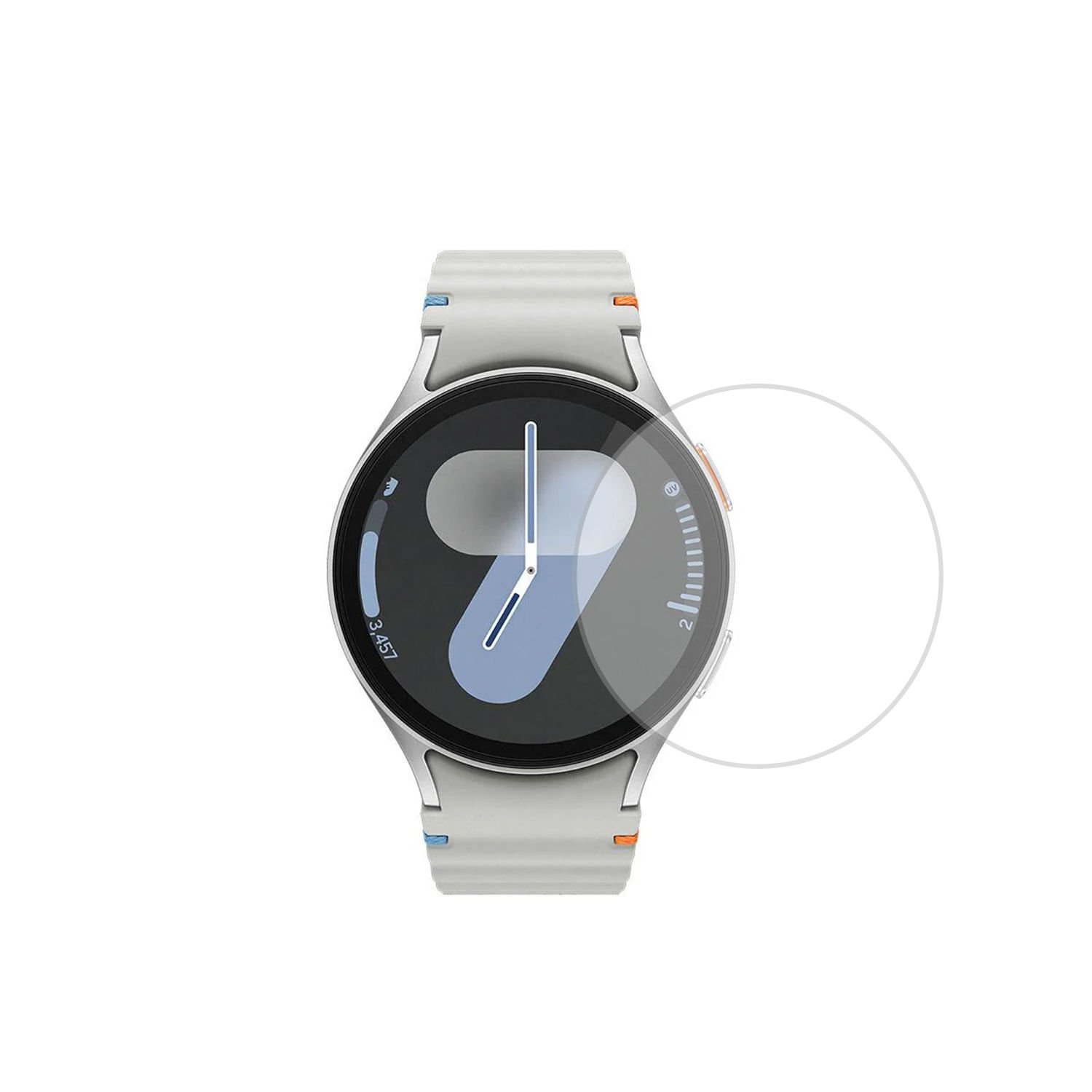 Microcase Samsung Galaxy Watch 7 44mm için TPU Ekran Koruma Filmi - Şeffaf AL3384