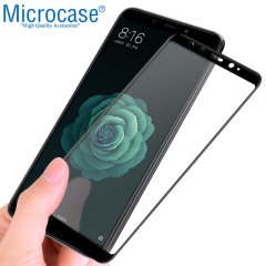Xiaomi Mi A2-Mi 6X Tam Kaplayan Çerçeveli Tempered Ekran Koruyucu