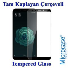 Xiaomi Mi A2-Mi 6X Tam Kaplayan Çerçeveli Tempered Ekran Koruyucu
