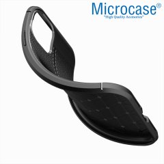 Microcase iPhone 11 Leather Tpu Silikon Kılıf - Siyah