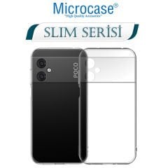 Microcase Xiaomi Poco M4 5G Slim Serisi Soft TPU Silikon Kılıf - Şeffaf