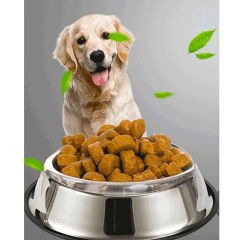 Microcase 2 Adet 17 cm 250 ml Kedi Köpek Metal Mama ve Su Kabı - AL3118