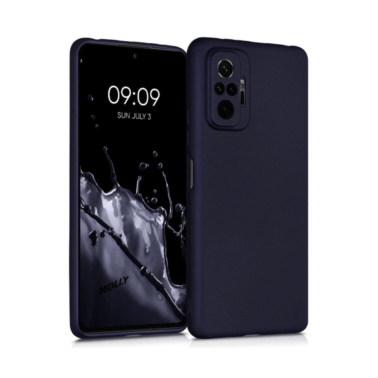 Microcase Xiaomi Redmi Note 10 Pro Premium Matte Silikon Kılıf - Lacivert