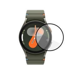 Microcase Samsung Galaxy  Watch 7 40mm  Tam Kaplayan Kavisli Ekran Koruyucu 3D Pet Film - Siyah AL3385