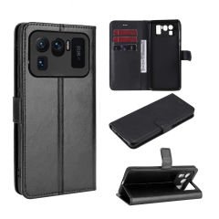 Microcase Xiaomi Mi 11 Ultra Darbeye Dayanıklı Cüzdanlı ve Standlı Kapaklı Deri Kılıf Siyah AL4232