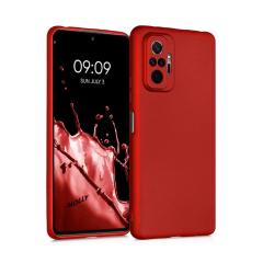 Microcase Xiaomi Redmi Note 10 Pro Premium Matte Silikon Kılıf - Kırmızı