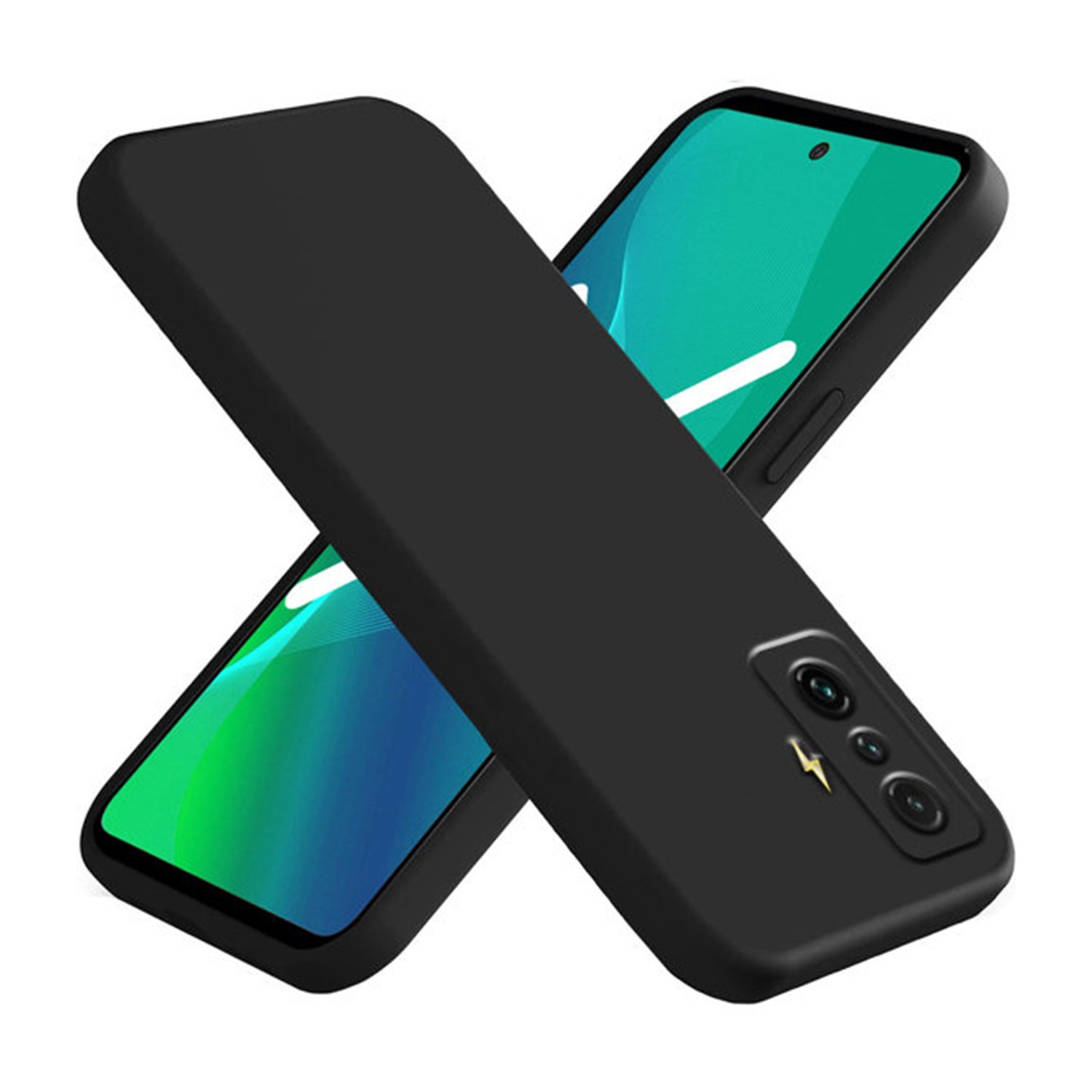 Microcase Xiaomi Redmi K50 Gaming Matte Serisi Kamera Korumalı Silikon TPU Kılıf - Siyah