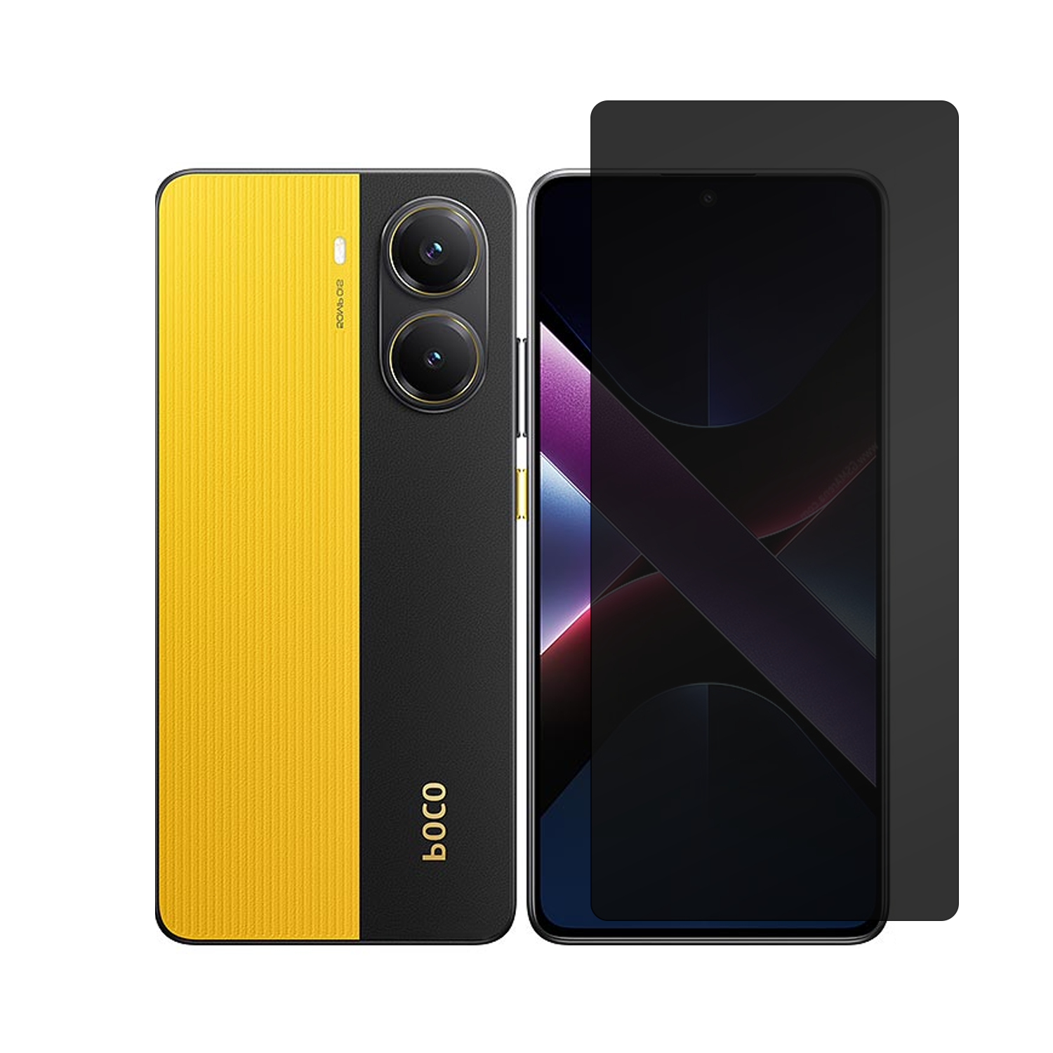 Microcase Xiaomi Redmi Poco X7 Pro/Redmi Turbo 4 5G Privacy Gizlilik Filtreli Tam Kaplayan Tempered Cam-AL3125