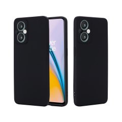 Microcase Oneplus Nord N20 5G Matte Serisi Kamera Korumalı Silikon TPU Kılıf - Siyah