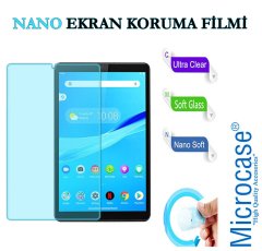 Microcase Lenovo Tab M8 TB-8505F Delüx Serisi Universal Standlı Deri Kılıf - Mor + Nano Esnek Ekran Koruma Filmi