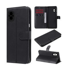 Microcase Xiaomi Poco M5 Darbeye Dayanıklı Cüzdanlı ve Standlı Kapaklı Deri Kılıf Siyah AL4232