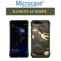 Microcase Huawei P10 Kamuflaj Serisi Armor Koruma Kılıf + CAM