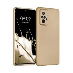 Microcase Xiaomi Redmi Note 10 Pro Premium Matte Silikon Kılıf - Gold