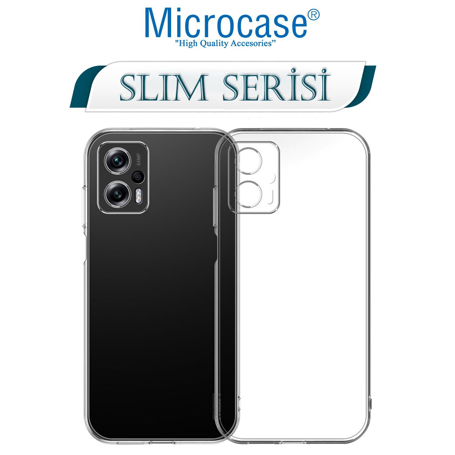 Microcase Xiaomi Poco X4 GT Slim Serisi Soft TPU Silikon Kılıf - Şeffaf