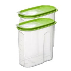 Microcase 2li Dikey Erzak Bakliyat Saklama Kabı Kapaklı 1.75 L - AL3183