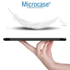 Microcase iPad 8.Nesil 10.2 Delüx Leather Serisi Standlı Kılıf - Siyah