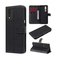 Microcase Honor 90 Darbeye Dayanıklı Cüzdanlı ve Standlı Kapaklı Deri Kılıf Siyah AL4232