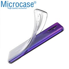 Microcase Oppo A9 2020 - Oppo A5 2020 Ultra İnce 0.2 mm Soft Silikon Kılıf - Şeffaf + Tempered Glass Cam Koruma