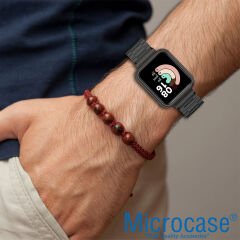 Microcase Xiaomi Redmi Watch 3 Active için Metal Kordon Kayış - KY93