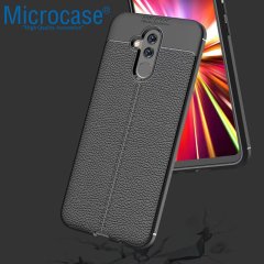 Microcase Huawei Mate 20 Lite Leather Tpu Silikon Kılıf + CAM