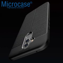Microcase Huawei Mate 20 Lite Leather Tpu Silikon Kılıf + CAM