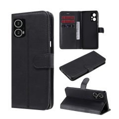 Microcase Xiaomi Redmi Note 12 Turbo Darbeye Dayanıklı Cüzdanlı ve Standlı Kapaklı Deri Kılıf Siyah AL4232