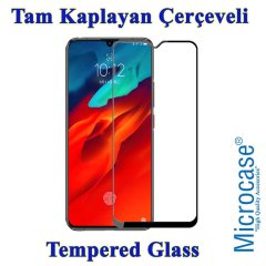 Microcase Lenovo Z6 Pro Tam Kaplayan Çerçeveli Tempered Ekran Koruyucu - SİYAH