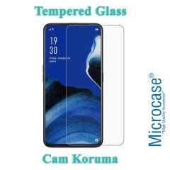 Microcase Oppo Reno 2Z Ultra İnce 0.2 mm Soft Silikon Kılıf - Şeffaf + Tempered Glass Cam Koruma