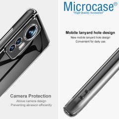 Microcase Xiaomi 12S Pro Slim Serisi Soft TPU Silikon Kılıf - Şeffaf