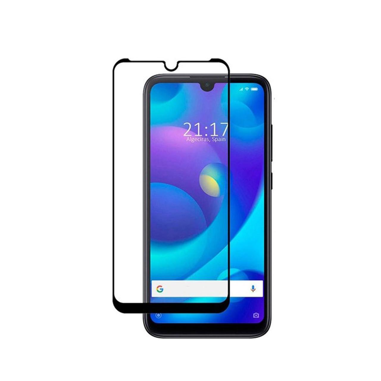 Microcase Xiaomi Mi Play Tam Kaplayan Çerçeveli Cam - Siyah