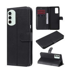 Microcase Samsung Galaxy S23 FE Darbeye Dayanıklı Cüzdanlı ve Standlı Kapaklı Deri Kılıf Siyah AL4232