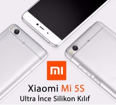 Xiaomi Mi 5S Ultraİnce Soft Silikon Kılıf + Tempered Glass
