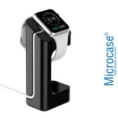 Microcase Apple Watch SE 2022 40mm-44mm Masaüstü Şarj Standı Dock - AL3074 Siyah