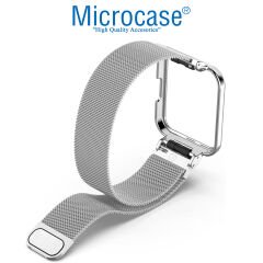 Microcase Xiaomi Redmi Watch 3 Active için Manyetik Metal Hasır Kordon Kayış - KY92
