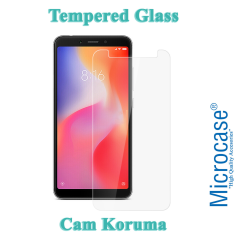 Microcase Xiaomi Redmi 6A Plating Series Silikon Kılıf-SİYAH+CAM