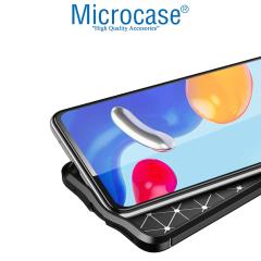 Microcase Xiaomi Redmi Note 11S Global 2022 Leather Silikon Kılıf - Siyah