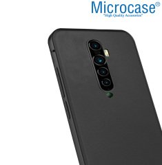 Microcase Oppo Reno 2 Elektrocase Serisi Kamera Korumalı Silikon Kılıf - Siyah + Tempered Glass Cam Koruma