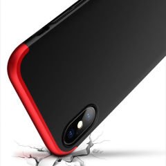 Apple iPhone X Yeni 360 Fit Sert Koruma Kılıfı 3 in 1