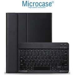 Microcase Lenovo Tab M10 3.Nesil TB328FU 10.1 ZAAG0003TR inch T328 Tablet Bluetooth Klavyeli Standlı Kılıf - BKK4