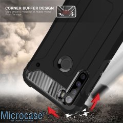 Microcase Xiaomi Redmi Note 8 King Serisi Armor Perfect Koruma Kılıf - Siyah