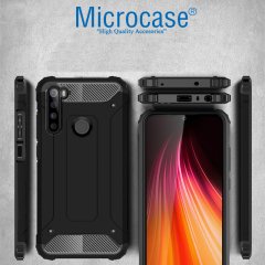 Microcase Xiaomi Redmi Note 8 King Serisi Armor Perfect Koruma Kılıf - Siyah